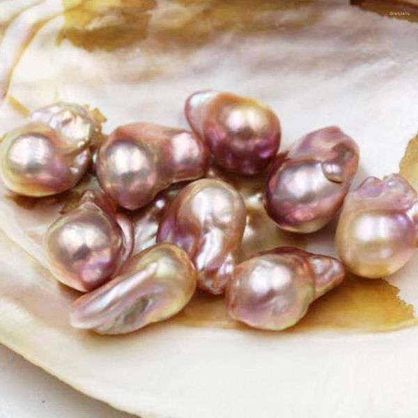 Collane con ciondolo 1pc Collana di perle d'acqua dolce naturale Irregolare Barocco Cervo Perla viola Perla Gioielleria di moda Per le donne Regali Clavicola