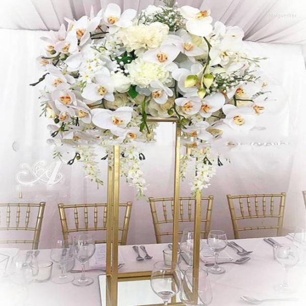 Decorazione per feste Tavolo da matrimonio in metallo decorativo Decorazioni per stand di fiori Centrotavola alto Yudao2000