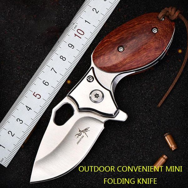 Messen 58HRC Pocket Knife D2 Симпатичная выживание складные ножи для ножа для самообороны самообороны Damascus EDC Нож CS Go Go