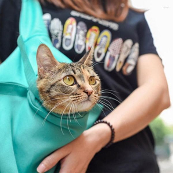 Sacos de transporte para gatos à prova d'água macios para gatinhos estilingue bolsas de ombro ajustáveis ao ar livre para cortar unhas drop