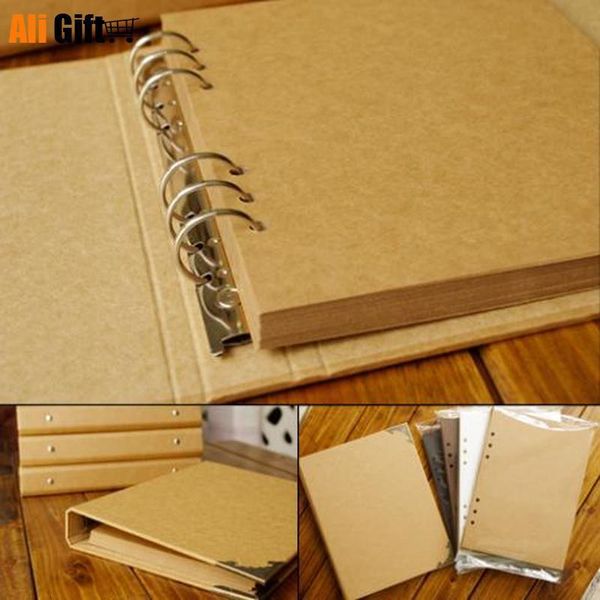 Quadros de imagens em branco Cubra álbuns de folhas soltas Kraft Paper Diário Hand -Painted Graffiti Scrapbook Book Album para Lover Baby Wedding Gift 230512