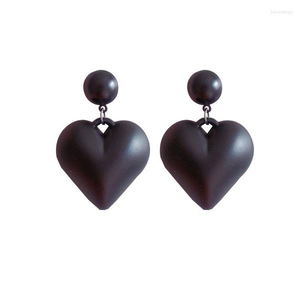 Серьги -грибы Rongho Black Heart for Women Vintage Jewelry