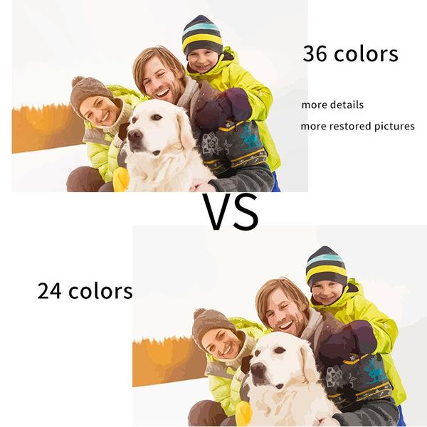 Craft 36 Renk Kişilik Fotoğraf Özelleştirilmiş DIY Yağlı Boya Boyama Sayılarla Resim Fotoğrafı Fameral/Pet/Friend için Özel Benzersiz Hediye