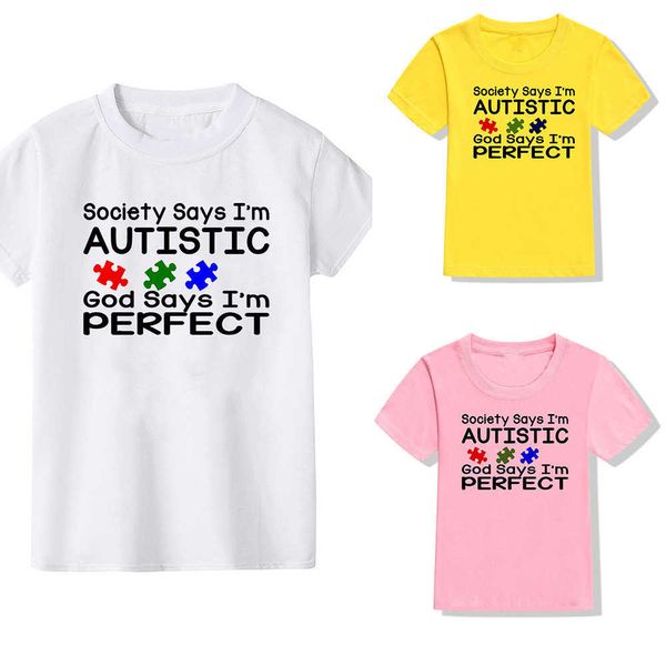 T-shirts Sociedade de camisa de conscientização do autismo diz que eu sou uma camiseta autista autismo tshirt quebra