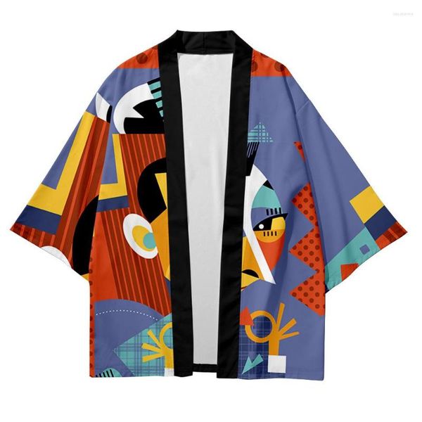 Abbigliamento etnico Moda Camicia per adulti Camicetta classica da cartone animato Harajuku Abbigliamento quotidiano Kimono giapponese Yukata Haori Cardigan Oversize asiatico