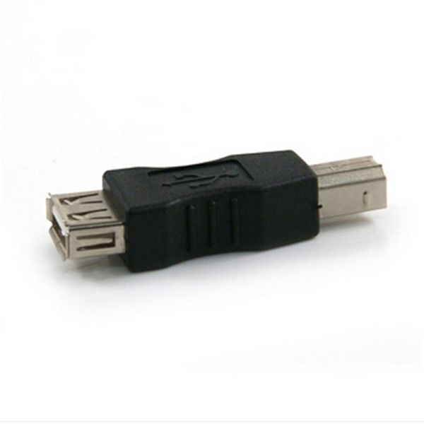 10pcs/lote USB 2.0 Tipo A fêmea para digitar B Jotas de conversor de adaptador masculino para impressora