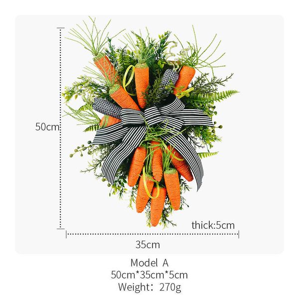 Dekorative Blumen Kränze Osterkranz Rettich Fensterdekorationen Pflanzen Ranken Kreise dekorative Szenen Kunsthandwerk T230512