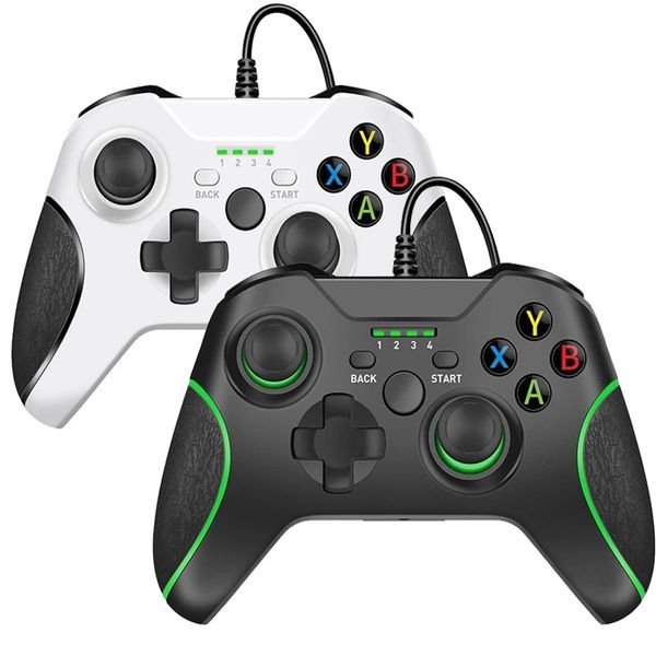 Controle de gamepad de gamepad com fio USB para o console de videogame do Xbox One Controller Acessórios para jogos de joystick para PC/Windows com pacote caixa de varejo