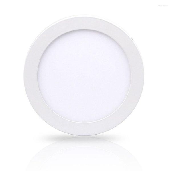 Plafoniere Giù Pannello da cucina Montato in superficie Flat Led Round Bagno