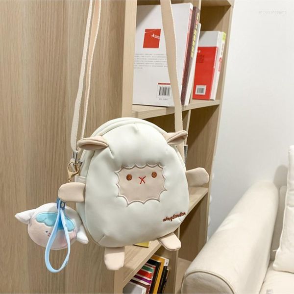 Borse da sera MBTI Borsa a tracolla da donna Cute Lolita Kawaii Sheep Nylon in borsa per telefono Summer Fashion Japanese Female Crossbody