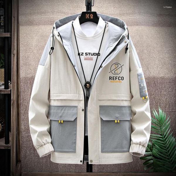 Jackets masculinos Hip Hop Varsity Jacket Men's Print Letters Bordery Block Block College Womens Harajuku Fashion Baseball Coats Men