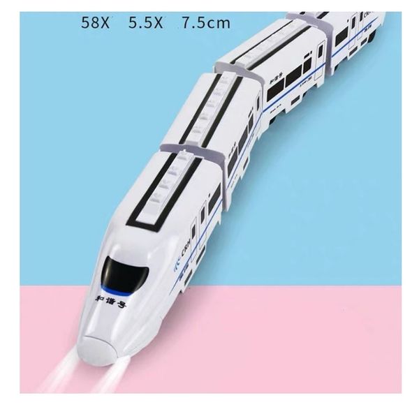 WLToys 124019 Toys elétricos Trem Set Small Train Electrique Enfant Toys Boys 'High Speed ​​Rail Toys de Christmas Gifts Bullet Train