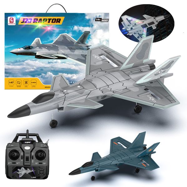 Aeronaves elétricas/rc jikefun 4ch RC Plano J20 Avião de controle remoto com câmera WiFi 4K Toys de aeronaves elétricas para meninos Gre presente 230512