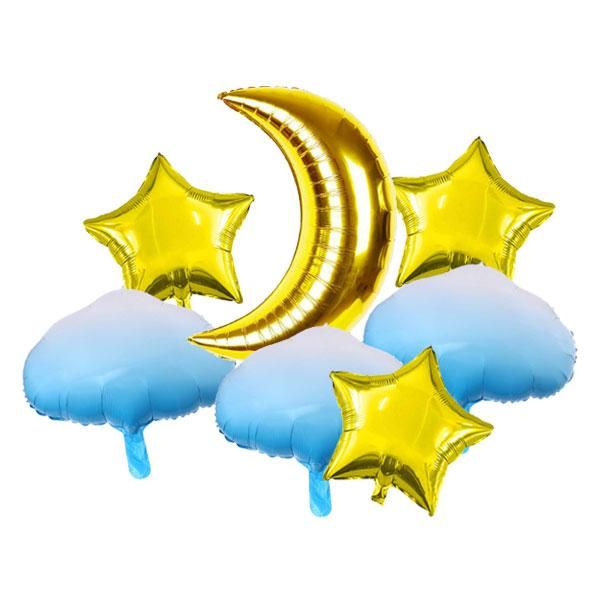 Украшение вечеринки сладкая луна звезда облачные воздушные шары детское душ день рождения полы раскрыть домашний декор Свадебные принадлежности