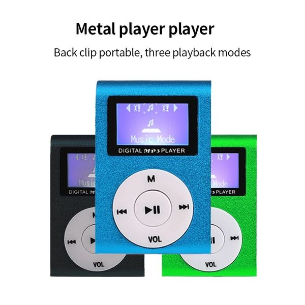 Mini mp3 player video de música portátil suportando sd tf cartão de 3,5 mm tocadores de moda exibir viagens relaxando