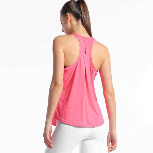 Lu lu Lemons Tank Kadın Seksi Kolsuz Açık Geri Sırt Yoga Nefes Alabilir Tie Egzersiz Racerback Fiess Üstler Spor Gömlek Kız