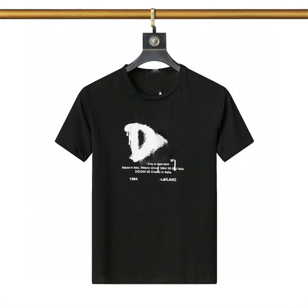 Herrenbrief Druck T-Shirts Luxus schwarzer Modedesigner Sommer hochwertiger Top-Kurzarm-Größe S-XXXL I5