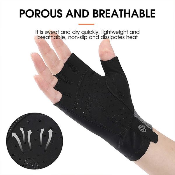 Luvas esportivas Luvas de ciclismo de ciclismo Ocidental Elastic Haltic Finger Sport Luvas de bicicleta Roughable Homens respiráveis ​​Mulheres M-XL para P230512 ao ar livre