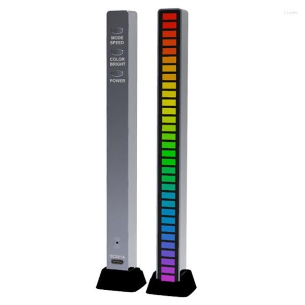 Cabeças Flash KX4A LED LED SMART RITMIC JUMP ATMOSFERA Lâmpada Música Indução Decorativa RGB Light Bar