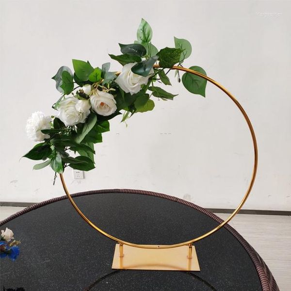 Decorazione per feste 10 pezzi) Centrotavola alto rotondo per matrimonio mentale Centrotavola per fiori Centrotavola oro De Yudao1990