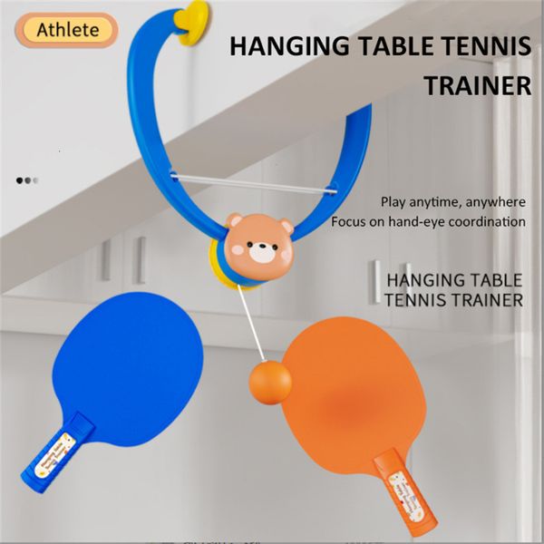 Giocattoli sportivi Allenatore di ping pong sospeso Migliora la coordinazione occhio-mano Giocattolo per il tempo libero per bambini Interazione genitore-figlio Giochi doppi 230511