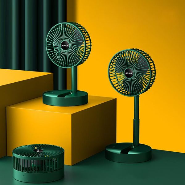 Fans Youpin Tragbarer Ventilator Wiederaufladbarer Mini-Klappteleskop-Boden-Ultraschall-Sommerkühlventilator für Haushaltsbüro-Desktop