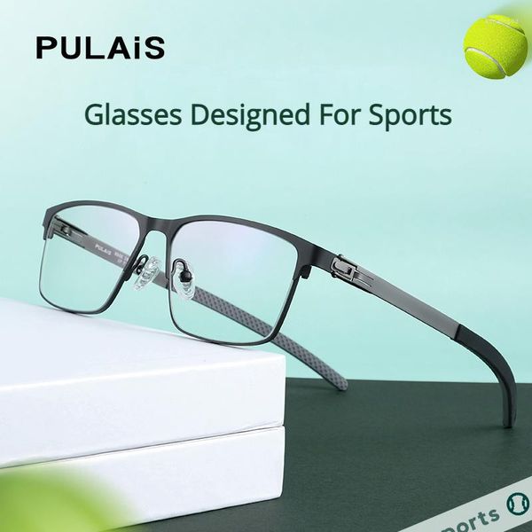 Óculos de sol Frames esportes Óculos de miopia Basquete de futebol Running Anti outono pode corresponder às lentes Ultra Light Eye Frame Men's Men's