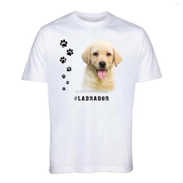 Мужские рубашки T Labrador Retriever рубашка хэштег Dog Breed Pet Mens Womens Fomel Gift Cartoon Men Unisex Fash