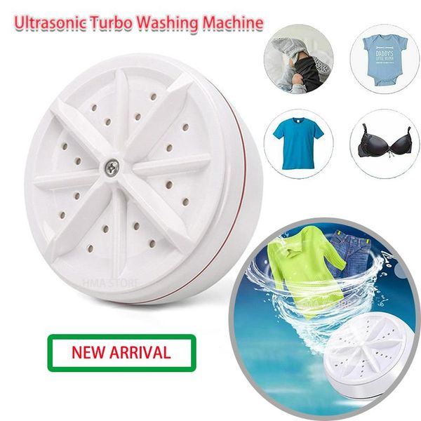 Máquinas 2022 Ultrassonic Turbo Washing Machine Randa portátil arruela de viagem Air Bubble e Mini Lavagem Mini Lavagem de Máquina de Lavagem