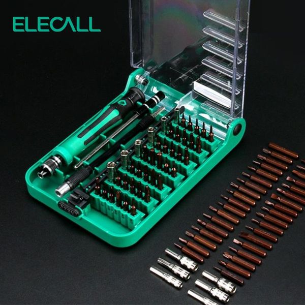 Schroevendraaier ELECALL 45 in 1 Set di cacciaviti universali Kit di cacciaviti multiutensile Phillips Hex Torx Strumenti di riparazione per tablet portatile Iphone