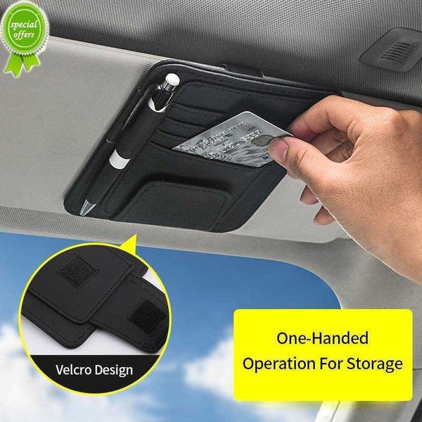 New Car Sun Visor Organizer Multi-tasca Accessori per interni auto Pocket Organizer Car Document Storage Pouch Pen Holde Accessori