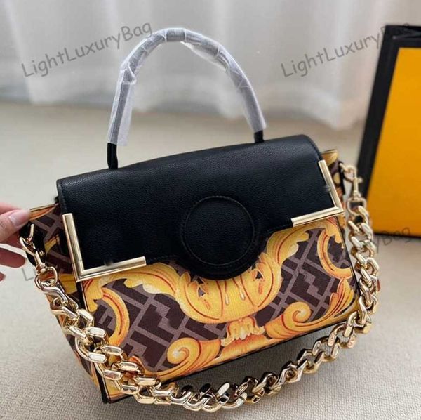 Luxo espelho qualidade designer f sacos corrente ombro carteira de couro moda bolsas para mulheres clássico famoso marca compras bolsas 220207