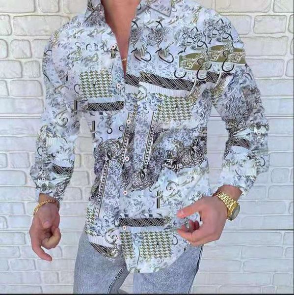 Sommer Hawaiian Shirt Verschiedene Muster Mann Kleidung Strickjacke Bluse Chemise Homme Camice Uomo Neue Herren Stylist Polo Shirts Luxus Designer Kleidung