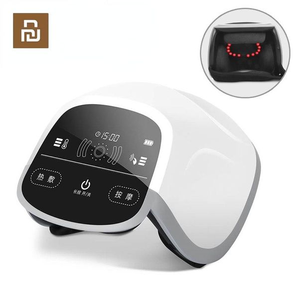 Massager youpin mini Smart Knie Massager Schultermassager Surround Heizung Rotlicht -Therapie Touchscreen Smart tragbares Körpermassagegerät