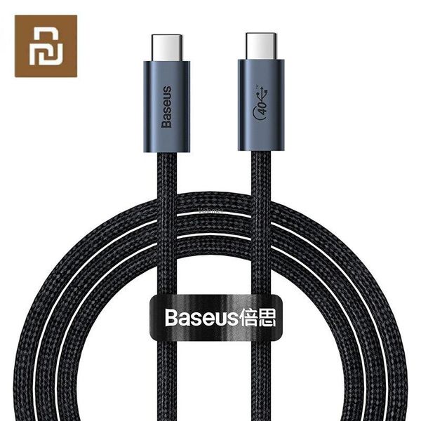 Aksesuarlar YouPin Baseus USB C Kablosu TB3 Gen2 PD 100W 8K/60Hz Thunderbolt 4 USB C - USB C 40GBPS USB4 USB 4.0 3.1 PD Kablosu MacBook Pro için