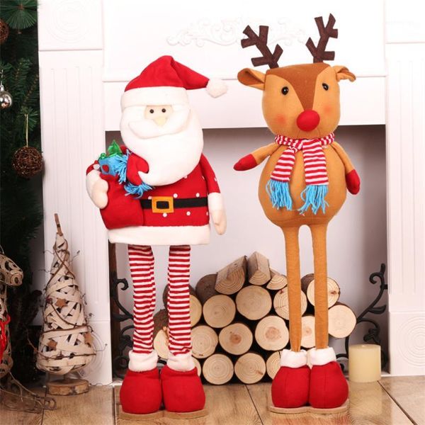 Decorazioni natalizie Decorazione Babbo Natale Elk Doll Ornamenti per alberi Navidad Figurine Regalo per bambini Adornos De Navidad1
