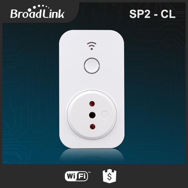 Adapter Broadlink SP2 Chile Standard Smart Plug Socket Smart Home Automatisierung WiFi Socket Plugfernbedienung für iPhone iPad Android