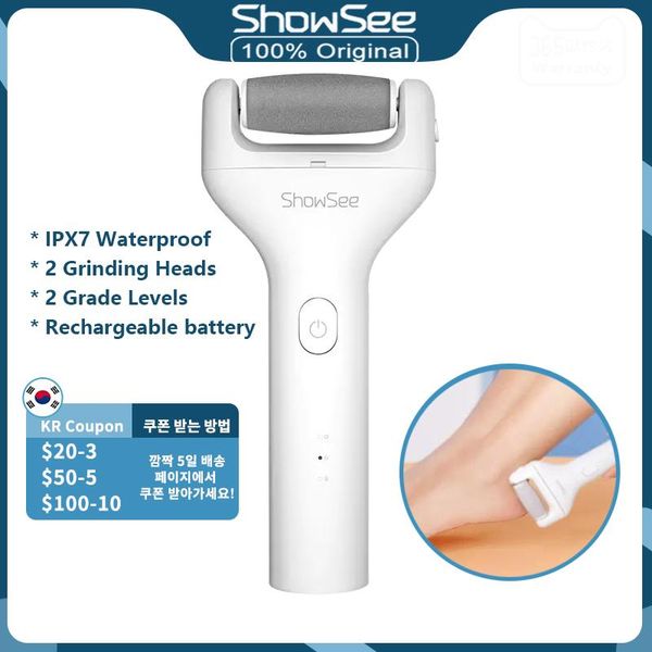 Файлы Xiaomi Youpin Showsee Electric Foot File для пятки B1W Инструменты педикюра Hine Callus Семовер на 600 мАч.