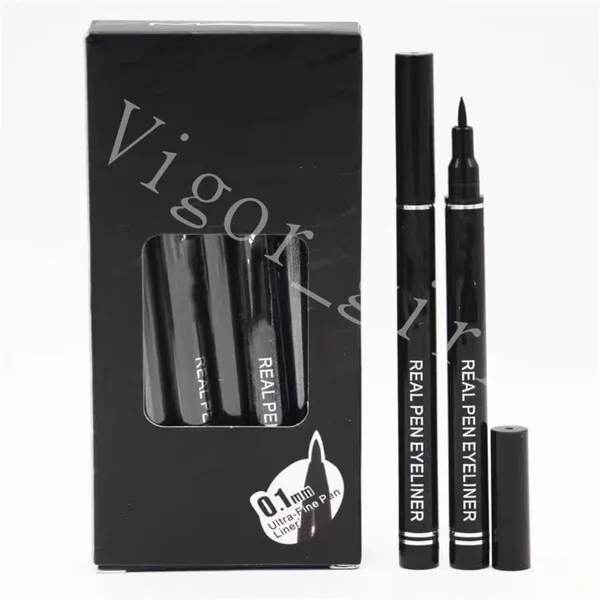 M Brand New Liquid Eyeliner Girl Eye Makeup Pencil Colore nero Waterproof Long Lasting Professional Logo Peal Pen Eyliner 0.1mm Ultra Fine Pen Liner Prezzo più basso