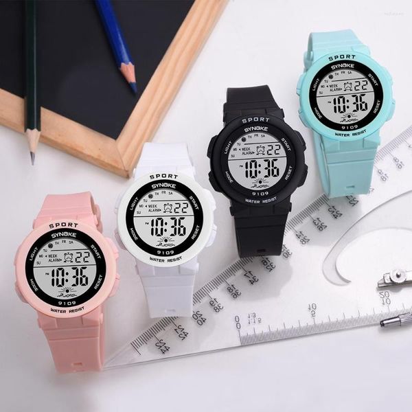 Armbanduhren SYNOKE Mode Frauen Uhren Wasserdicht Alarm Studenten Digitale Armbanduhr Sportuhr Damen Jungen Mädchen Relogio feminino
