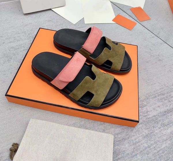 tasarımcı terlik slaytlar sandalet yaz sandles ayakkabı erkekler klasik marka plaj slaytlar rahat kadın dışında terlik kaydırıcılar plaj sandaletleri 10A box35-45