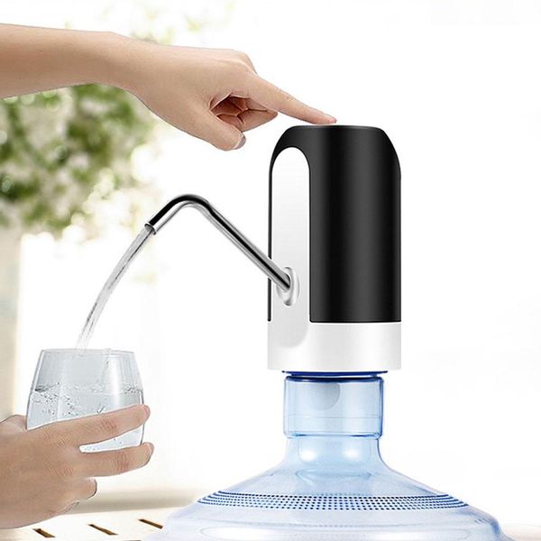 Spender elektrischer Gallone Wasserflaschenspender USB -Ladung Automatische Wasserflaschenpumpe Tragbare Wasserpumpe Autoschalter Getränkspender