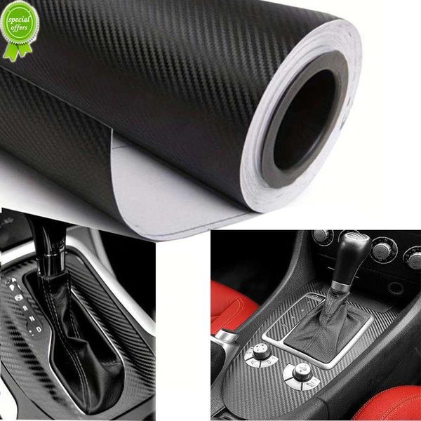 Nuovo kit di copertura avvolgente per console centrale adatto per Tesla Model 3 Model Y Sticker Protector Matte Carbon Fiber Pattern / Wood Grain Car Modified