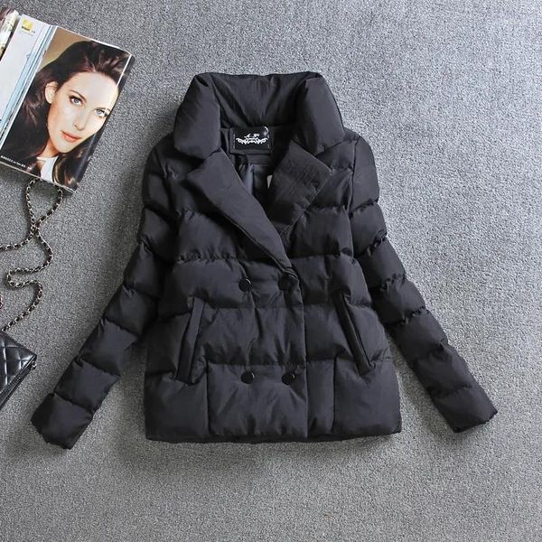 Trincheira feminina Casacos 2023 Winter Women Jacket Casaco Caso de algodão Caso madrugador senhoras parka parka preto bege roupas de roupa