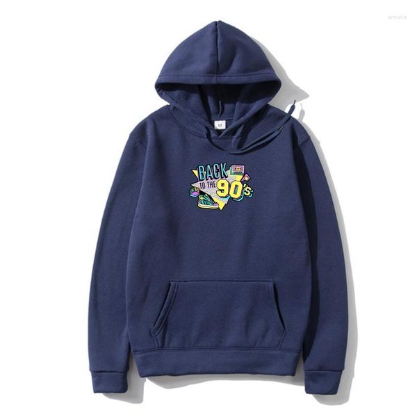 Herren Hoodies Lustige Männer Oberbekleidung Neuheit SweatSweatshir Frauen Zurück Zu 90er Jahre - Kind Baby Retro Sneakers Hoody