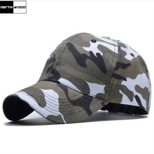 Snow Camo Baseball Cap Men Bap Tactical Camuflage Snapback Hat for Men Alta qualidade Masculino Masculino Dad Hat Trucker280D