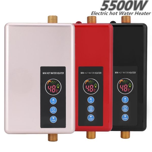 Aquecedores de 5500W Instant Molless Electric Hot Water Heater Kitchen Kitchen