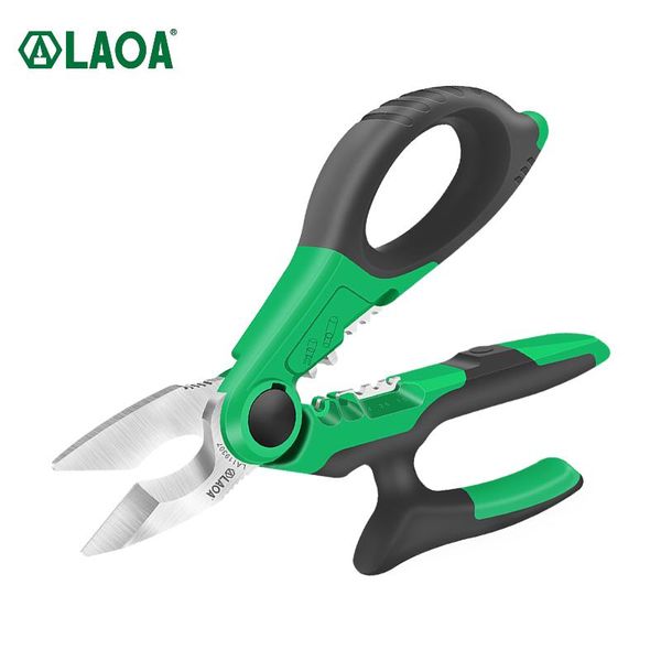 Schaar LAOA Tesoura para eletricista de 7 polegadas 1,54 mm² Fio Cortador de decapagem, corte, terminal, crimpagem, ferramentas de tesoura doméstica