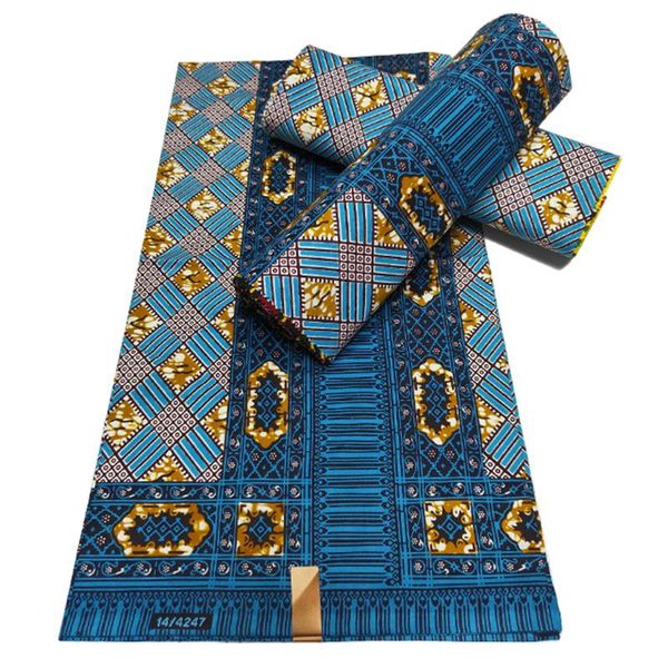 Tecido novo real holandês africano cera imprime tecido de alta qualidade 100% algodão ancara roupas estilo nigeriano batik materiais 6 jardas/peça