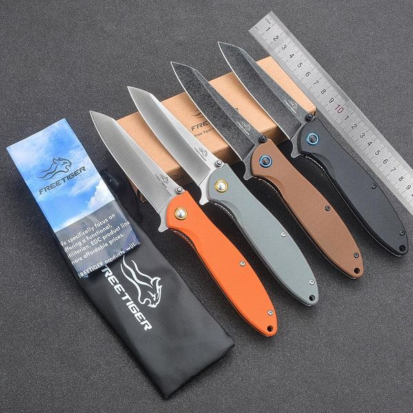 Messen Freetisiger Nuovo coltello tascabile pieghevole FT2101 D2 Blade Outdoor Camping Selfdeefence Hunting Survival Clip coltelli EDC Tools